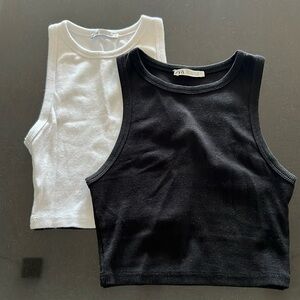 Zara ribbed tank set bundle aritzia TNA Abercrombie aerie everlane gap AE H&M